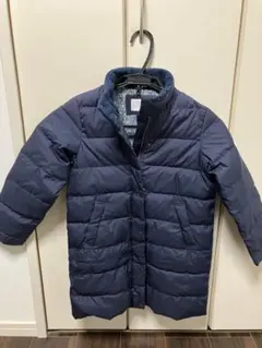 Green label relaxing ネイビー ダウンコート M 花柄内側