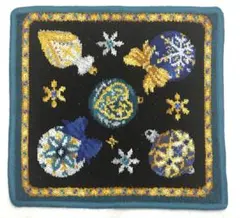 FEILER クリスマスオーナメント柄 ハンカチ 新品未使用 B品