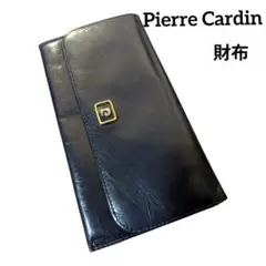 Pierre Cardin 長財布 ネイビー レザー ロゴのサムネイル