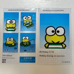 サンリオキャラクターズ　証明写真風スマロイド　けろけろけろっぴ