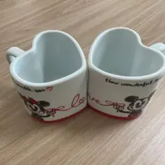 ミッキーとミニーのペアマグカップ