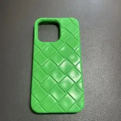 BOTTEGA VENETA iPhoneケース グリーン ほぼ新品 - メルカリ