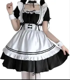 メイド服 コスプレ衣装 ブラック＆ホワイトのサムネイル