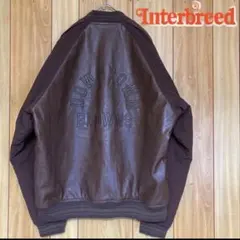 美品　INTERBREED インターブリード PU レザージャケット　スタジャン