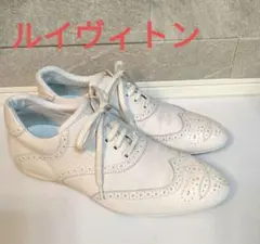 美品❢LOUISVUITTON　レザーシューズ　スニーカー　ルイ・ヴィトン