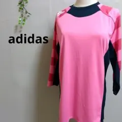 アディダス adidas 七分袖　プラクティスシャツ　スポーツウエア