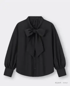 GU ビックボウタイブラウス 長袖