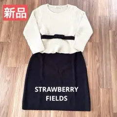 値下げ　STRAWBERRY FIELDS ペプラムワンピース 新品未使用品