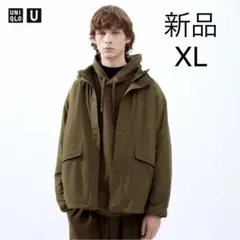 UNIQLO U リバーシブルスタンドジャケット オリーブ XL 新品