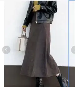 テチチ　スエード生地スカート　ブラウン