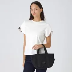 ブルーレーベルクレストブリッジ 新品ブラック リバーシブルミニトートバッグ