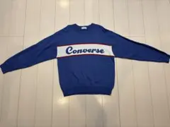Converse クルーネックセーター 青