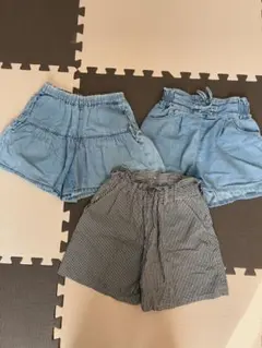 ショートパンツ　130.140 3枚セット