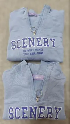 “ 110・130cm ” お揃い セット 兄弟 姉妹 ハーフジップ トレーナー