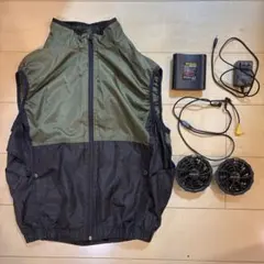 KiU 空調服 スターターキット ブラック ベスト ファン バッテリー