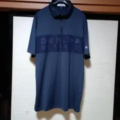 DUNLOP ジッパーポロシャツ L ネイビー、ゴルフのサムネイル