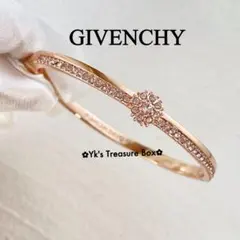 極美品☆SWAROVSKIFresh バングルラウンドカット18Kローズゴールド
