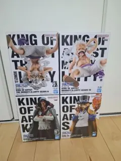 ONE PIECEワンピース　フィギュア　ルフィ・ニカ・サボ・クザン　キングオブ