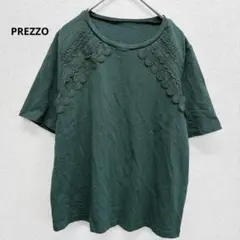 【即日発送】 プレッツォ レース 半袖 カットソー 緑 M-Lのサムネイル