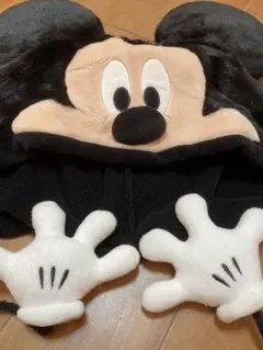 ディズニーミッキーファンキャップM黒58パーク内で昨年女子高生1度着用〜自宅保管