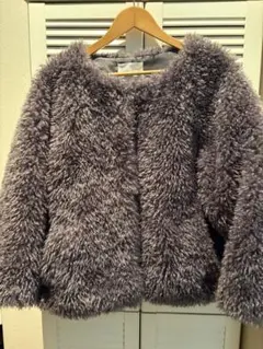 lagunamoon カールフェイクファーコート　チャコールグレー