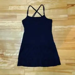 Caparanka黒 ノースリーブ チュニック クロスストラップ　サイズM