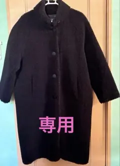 ZARA ボア ブラック ロングコート