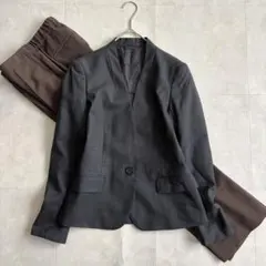 theory luxe ノーカラージャケット パンツスーツ セット ビジネス S