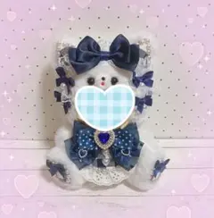 【セール】ぬい服　着ぐるみ　ちびぐるみサイズ　ネイビーねこ