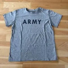 WEGOウィゴー ARMY ロゴ プリント Tシャツ グレー 半袖 Sサイズ相当のサムネイル