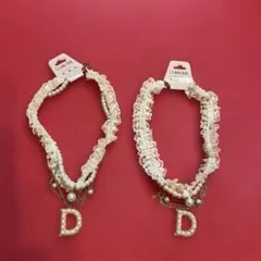 フリルデザイン ネックレス 2個セット