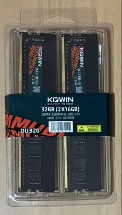KOWIN DDR5 32GB (2x16GB) メモリ　新品・未使用・未開封 未使用 KOWIN DDR5 5600mhz 32GB (2x16GB) - メルカリ