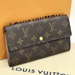 ヴィトン モノグラム ポルトモネ クレディ 長財布 カード 2 枚 M61725