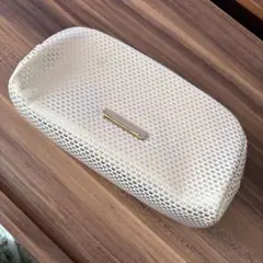 BVLGARIメタリックポーチ ホワイト