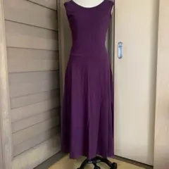アニエス・ベー　パープルノースリーブワンピースのサムネイル