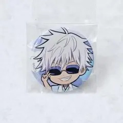 呪術廻戦　極楽湯　ミニキャラ缶バッジ　五条悟