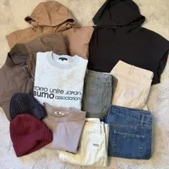 【11点まとめ売り】ユニクロ　グローバルワーク　ヌメラルズ　パンツ　ニット