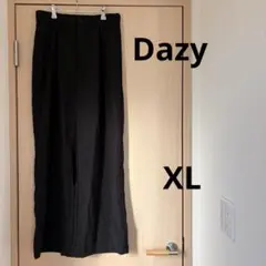 Dazy SHEIN ブラック ストレートパンツ フロントボタン付き