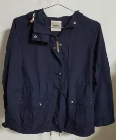 【古着】マウンテンパーカー　ネイビー 　LLサイズ