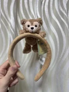 ダッフィー ぬいぐるみ付きカチューシャ　香港ディズニー