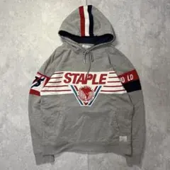 STAPLE ステイプル パーカー L ストリート アメカジ 切り替え ライン