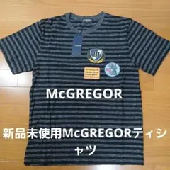 新品未使用MCGREGOR ストライプ Tシャツ M チャコール