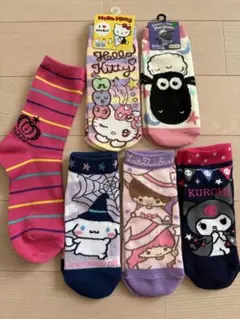 キャラクターソックス 6足セット