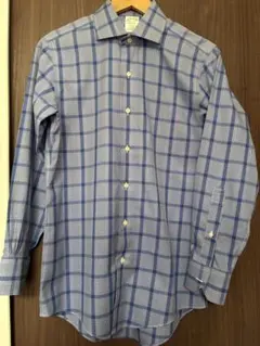 broocks Brothersチェック柄 長袖シャツ 14 1/2 - 31