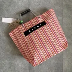 MARNI マルニ トートバッグ ストライプ カナパ - メルカリ