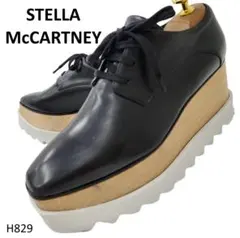 ステラマッカートニー　エリス　厚底レザースニーカー　ブラック　36.5 23.5