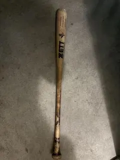 ZETT 木製 硬式バット 使用感あり