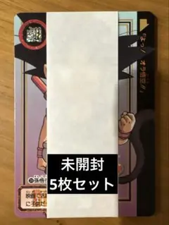 未開封　5枚セット／DRAGON BALL カードダス 本弾