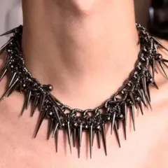 ネックレス シルバー スタッズ メンズ レディース y2k チョーカー