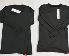 GUNZE インナー　長袖シャツ 9分袖　吸湿・発熱　消臭　新品　Vネック2枚組